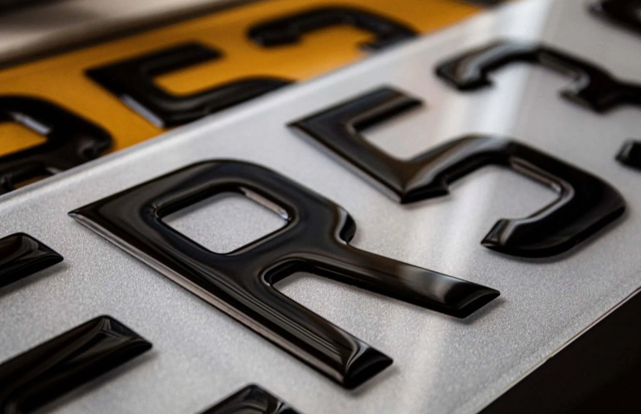 Number Plate Style 3D Gel Number Plates Front & Rear – CustomizePlates