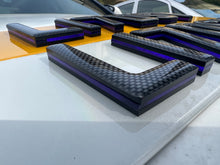 Load image into Gallery viewer, 4D 5D 9MM Neon Purple Carbon Number Plates
